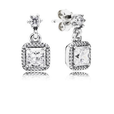 Pandora TIMELESS ELEGANCE SILVER HANGING EARRINGS